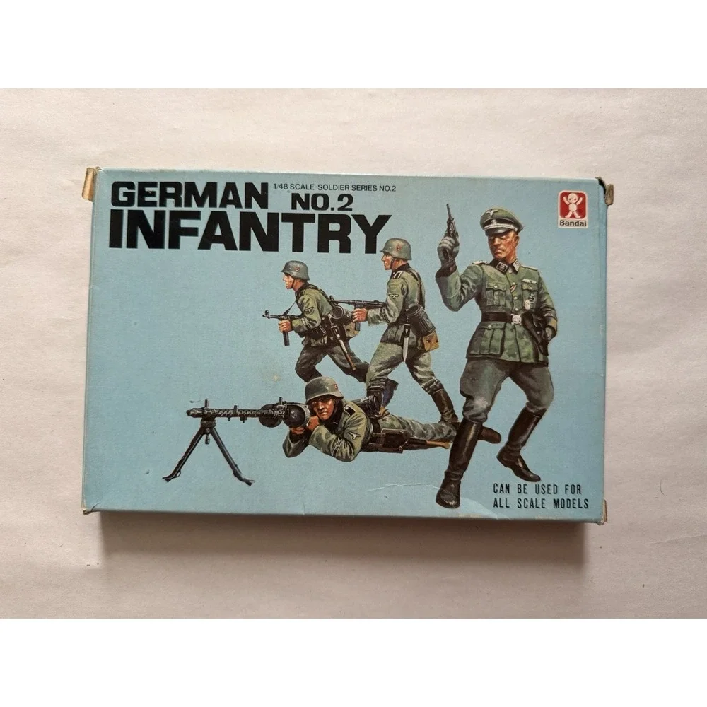Vintage Bandai 1/48 German Infantry No. 2 Soldier Series Model Kit